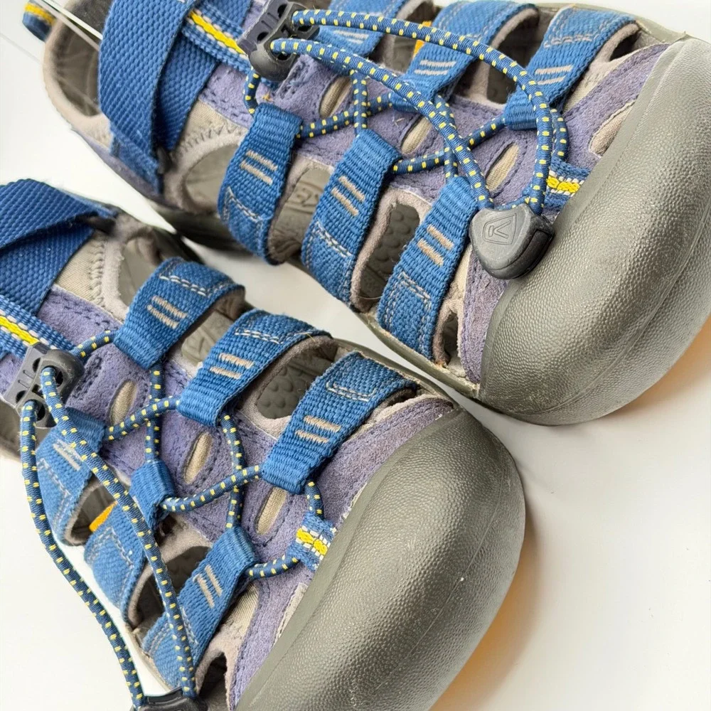 Keen Newport H2 Sandals Kids Size 5 Blue Gray Waterproof Hiking Water Shoes